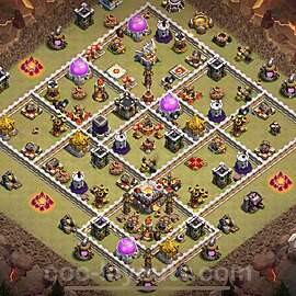 Die Maximal Clan War Base RH11 + Link, Hybrid 2023 - COC Rathaus Level 11 Kriegsbase (CK / CW) - #97