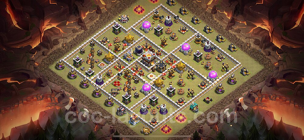 TH11 Max Levels CWL War Base Plan with Link, Anti Everything, Copy Town Hall 11 Design 2024, #109