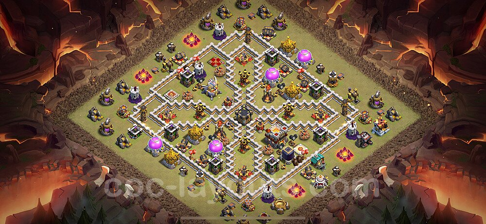 TH11 War Base Plan with Link, Anti Everything, Copy Town Hall 11 CWL Design 2024, #150