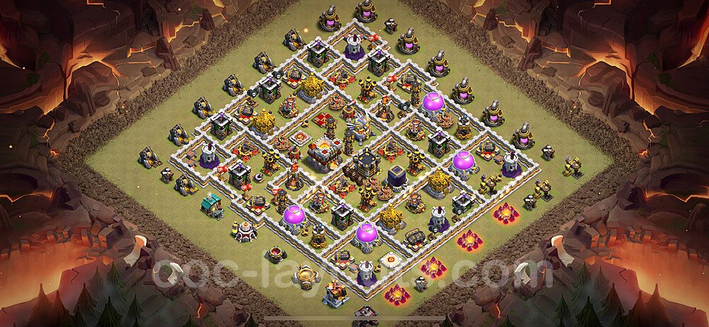 Die Maximal Clan War Base RH11 + Link, Anti Alles 2024 - COC Rathaus Level 11 Kriegsbase (CK / CW) - #151