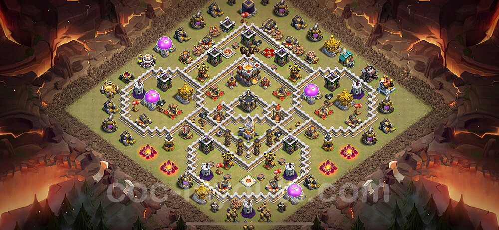 Die Maximal Clan War Base RH11 + Link 2024 - COC Rathaus Level 11 Kriegsbase (CK / CW) - #157