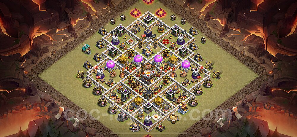 TH11 Anti 3 Stars CWL War Base Plan with Link, Anti Everything, Copy Town Hall 11 Design 2024, #159