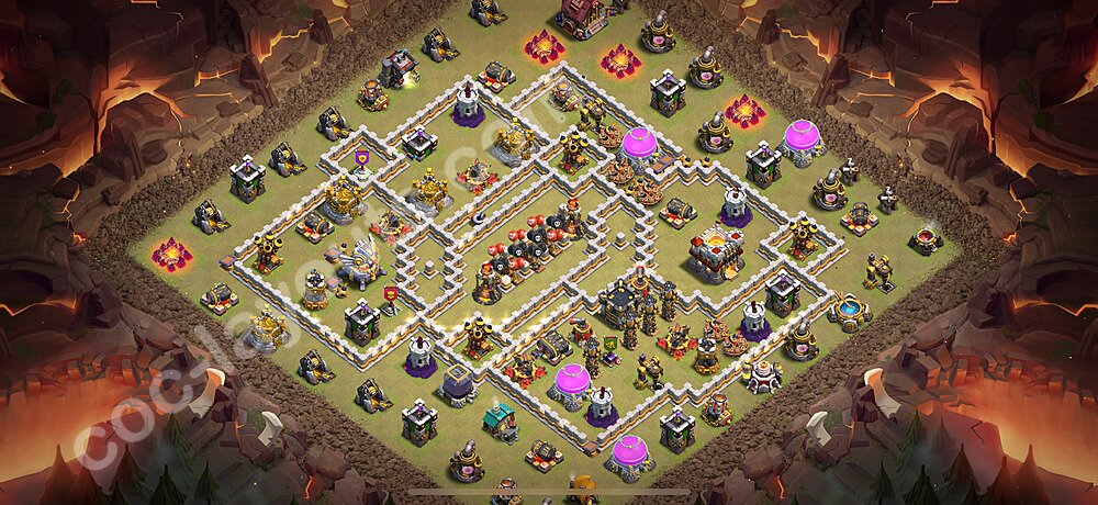 Die Anti 3 Sterne Clan War Base RH11 + Link 2026 - COC Rathaus Level 11 Kriegsbase (CK / CW) - #192