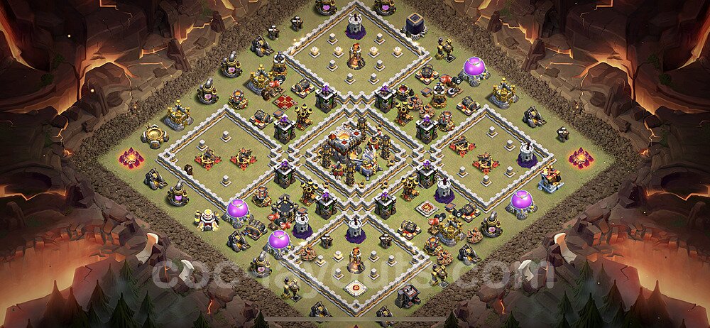 TH11 War Base Plan with Link, Anti Everything, Copy Town Hall 11 CWL Design, #43