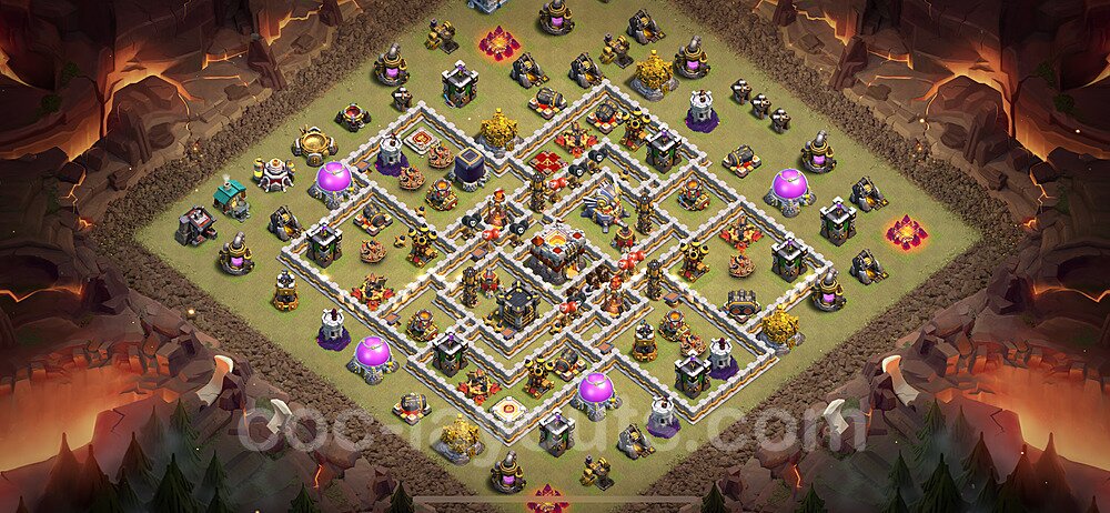 TH11 War Base Plan with Link, Anti Air / Electro Dragon, Copy Town Hall 11 CWL Design 2023, #88