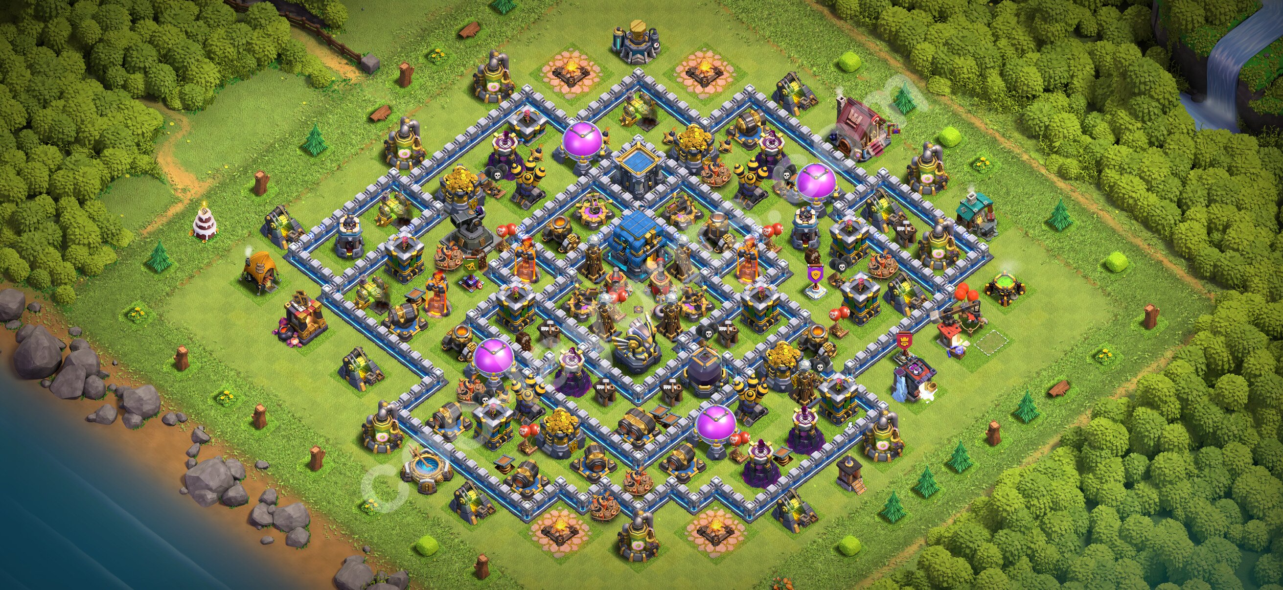 TH12 Hybrid Base #209 – TH12 layout preview