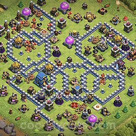 TH12 Trophy Base Plan with Link, Copy Town Hall 12 Base Design 2023, #110