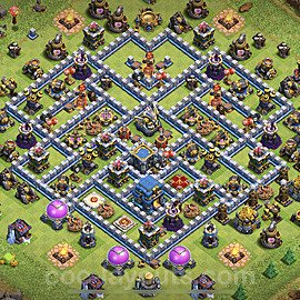 TH12 Anti 3 Stars Base Plan with Link, Anti Everything, Copy Town Hall 12 Base Design, #12