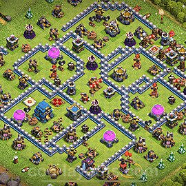 TH12 Anti 3 Stars Base Plan with Link, Anti Everything, Copy Town Hall 12 Base Design 2024, #123