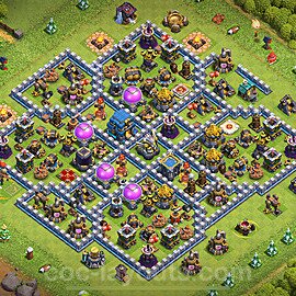Anti GoWiWi / GoWiPe TH12 Base Plan with Link, Anti 3 Stars, Copy Town Hall 12 Design 2024, #127