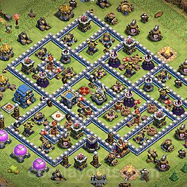 Municipio livello 12 Base + Link, Anti tutto - Miglior Disposizione Villaggio per Difesa COC TH12 - #13