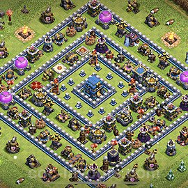 Diseño de aldea Impenetrable Ayuntamiento 12 Copiar, Liga de Leyenda - COC TH12 Perfecta Distribucion + Enlace - #18