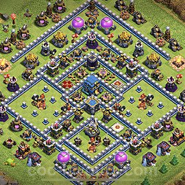 Diseño de aldea Impenetrable Ayuntamiento 12 Copiar, Anti Todo - COC TH12 Perfecta Distribucion + Enlace - #2