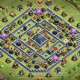 Municipio livello 12 Base + Link, Anti tutto, Ibrido - Miglior Disposizione Villaggio per Difesa COC TH12 - #31