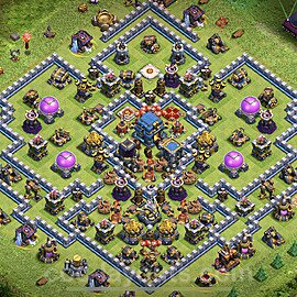 Top TH12 Unbeatable Anti Loot Base Plan with Link, Copy Town Hall 12 Base Design 2022, #51