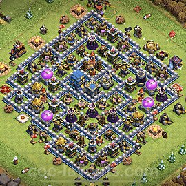 TH12 Anti 2 Stars Base Plan with Link, Anti Everything, Copy Town Hall 12 Base Design 2023, #62