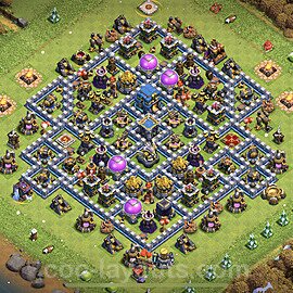 Top TH12 Unbeatable Anti Loot Base Plan with Link, Hybrid, Copy Town Hall 12 Base Design 2023, #65