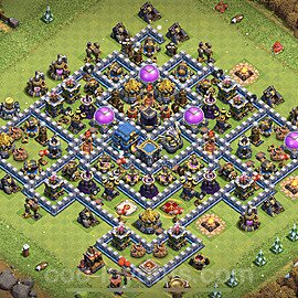 Municipio livello 12 Maxato Base + Link, Legend League - Miglior Disposizione Villaggio per Difesa COC 2023 TH12 - #67