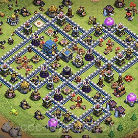 Full Upgrade TH12 Base Plan with Link, Anti Everything, Copy Town Hall 12 Max Levels Design, #7