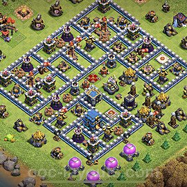 TH12 Trophy Base Plan with Link, Anti Everything, Copy Town Hall 12 Base Design, #8