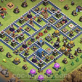 Municipio livello 12 Base + Link, Anti tutto - Miglior Disposizione Villaggio per Difesa COC TH12 - #8