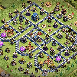 Full Upgrade TH12 Base Plan with Link, Copy Town Hall 12 Max Levels Design 2023, #89