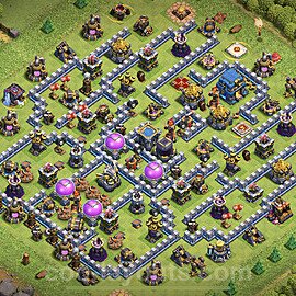 Die Anti Alles Base RH12 + Link, Hybrid 2023 - COC Rathaus 12 Kopieren Base - #91