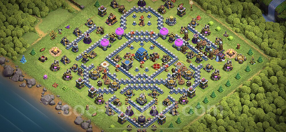 TH12 Anti 2 Stars Base Plan with Link, Anti Everything, Copy Town Hall 12 Base Design 2023, #100
