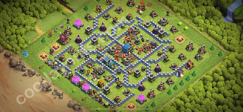 Ustawienie bazy do obrony TH12 z linkiem, Legenda Ligi - Ratusz poziom 12 - COC 2026 - #107
