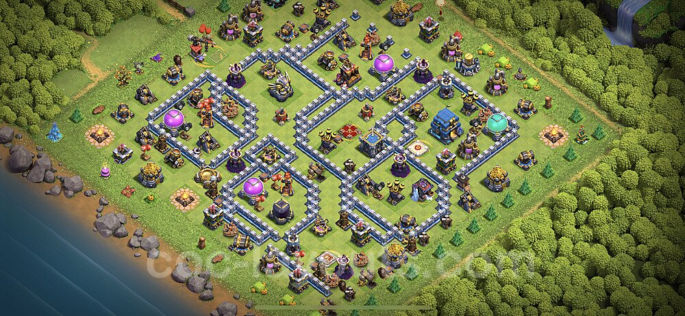 Full Upgrade TH12 Base Plan with Link, Copy Town Hall 12 Max Levels Design 2024, #112
