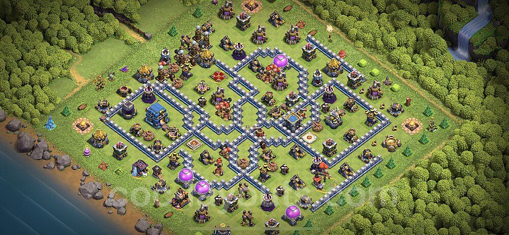 TH12 Anti 3 Stars Base Plan with Link, Copy Town Hall 12 Base Design 2024, #116
