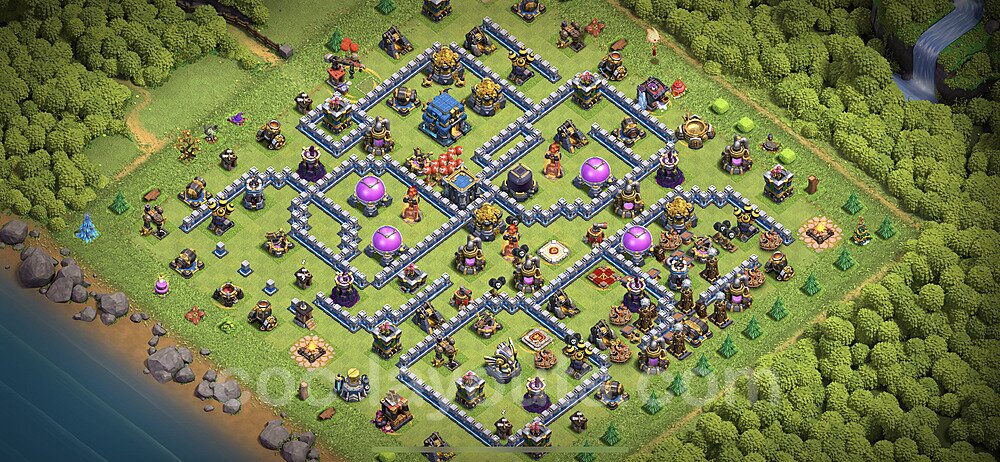 Full Upgrade TH12 Base Plan with Link, Anti 3 Stars, Copy Town Hall 12 Max Levels Design 2024, #117