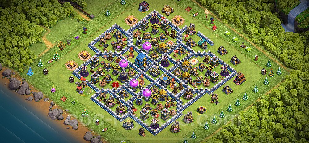 Anti GoWiWi / GoWiPe TH12 Base Plan with Link, Anti 3 Stars, Copy Town Hall 12 Design 2024, #127