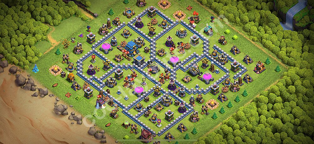 Топ Расстановка базы ТХ 12 2026 Анти 3 Звезды Скопировать, #145