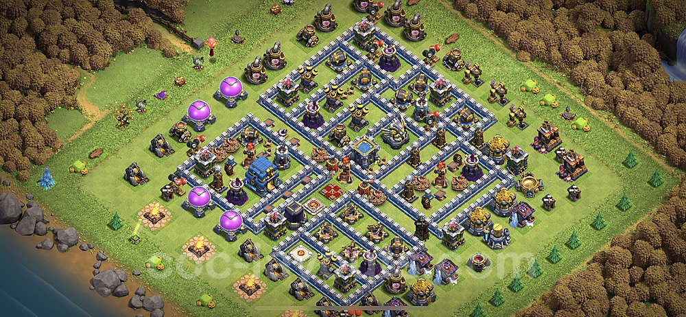 Anti Everything TH12 Base Plan with Link, Copy Town Hall 12 Design, #6