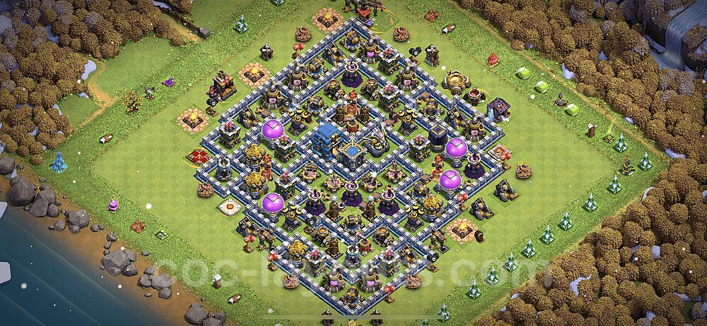 TH12 Anti 2 Stars Base Plan with Link, Anti Everything, Copy Town Hall 12 Base Design 2023, #62