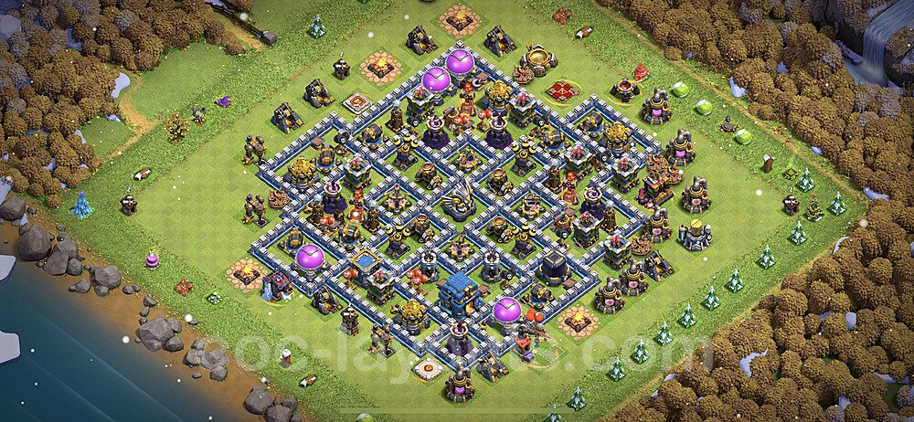 TH12 Anti 3 Stars Base Plan with Link, Anti Everything, Copy Town Hall 12 Base Design 2023, #64