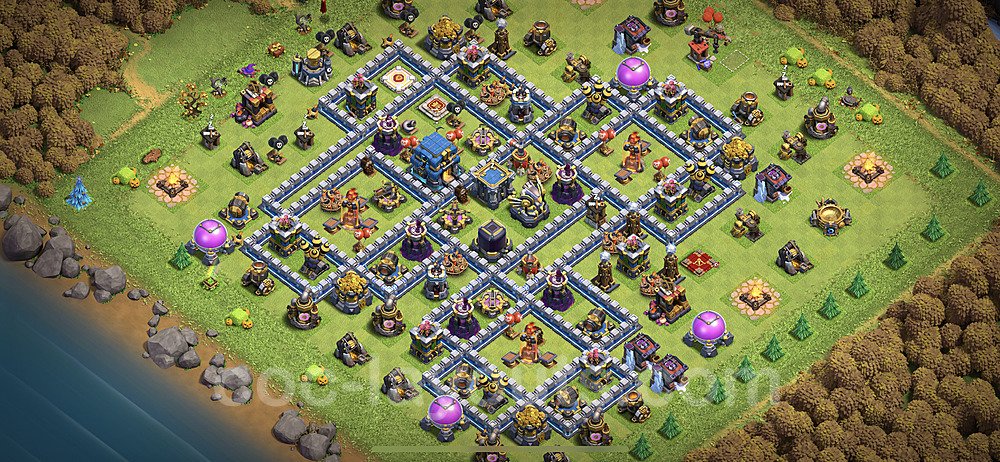 Full Upgrade TH12 Base Plan with Link, Anti Everything, Copy Town Hall 12 Max Levels Design, #7