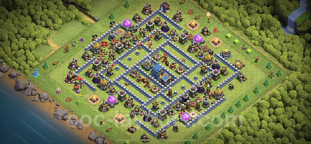 TH12 Anti 2 Stars Base Plan with Link, Copy Town Hall 12 Base Design 2023, #84