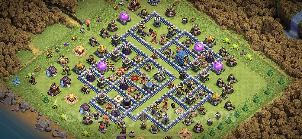 Full Upgrade TH12 Base Plan with Link, Anti Everything, Copy Town Hall 12 Max Levels Design, #9