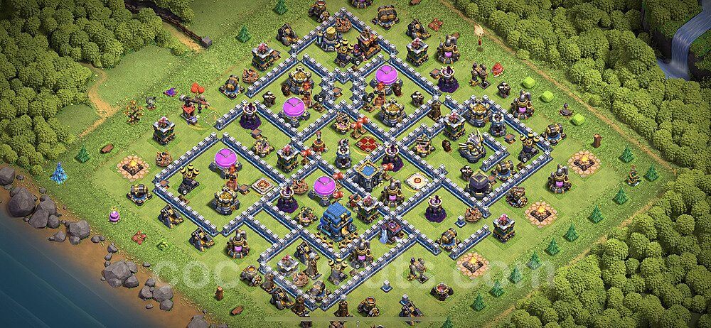 Anti Everything TH12 Base Plan with Link, Anti 3 Stars, Copy Town Hall 12 Design 2023, #96