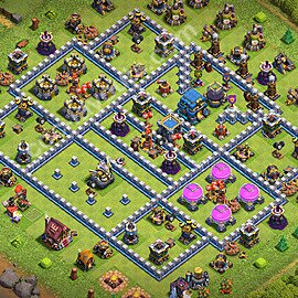 Diseño de aldea para farming Ayuntamiento 12 Copiar, Anti 3 Estrellas - COC TH12 Perfecta Distribucion 2026 + Enlace - #100