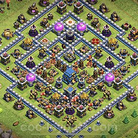 Municipio livello 12 Base + Link, Anti 3 stelle, Anti tutto - Miglior Disposizione villaggio per Farming COC TH12 - #32