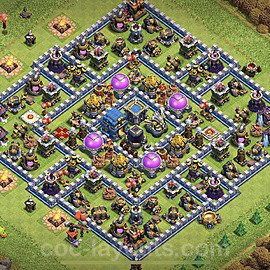 Base plan TH12 Max Levels with Link, Hybrid, Anti 2 Stars for Farming, #4