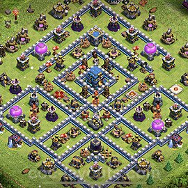 Base plan TH12 Max Levels with Link, Legend League for Farming, #41