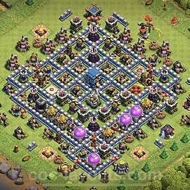 Base plan TH12 (design / layout) with Link, Anti Everything for Farming 2023, #53