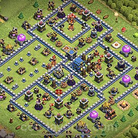 Base plan TH12 (design / layout) with Link, Anti 3 Stars for Farming 2023, #61