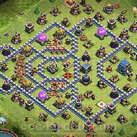 Base plan TH12 (design / layout) with Link, Anti Everything for Farming 2023, #70