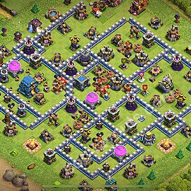 Base plan TH12 (design / layout) with Link, Anti 3 Stars, Anti Everything for Farming 2026, #88