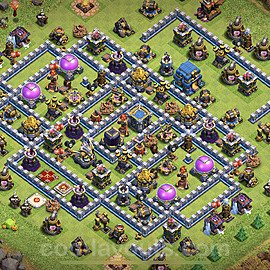 Base plan TH12 (design / layout) with Link for Farming, #9